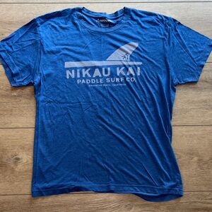 Blue Short Sleeve Tee for Men- Surf
